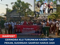 Gerindra KLU Turunkan Kader Tiap Pekan, Sudirsah: Sampah Harus Jadi Perhatian Bersama