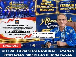 KLU Raih Apresiasi Nasional, Layanan Kesehatan Diperluas hingga Bayan dan Gili Trawangan