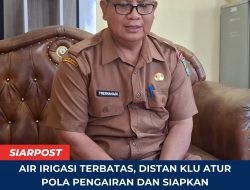 Air Irigasi Terbatas, Distan KLU Atur Pola Pengairan dan Siapkan Rp8,6 Miliar untuk Petani