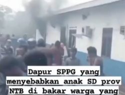 Video Detik-detik Amarah Warga! Dapur SPPG di NTB Dibakar Buntut Dugaan Keracunan Anak SD
