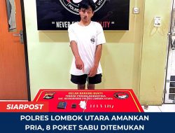 Polres Lombok Utara Amankan Pria, 8 Poket Sabu Ditemukan Tersembunyi di Rumah