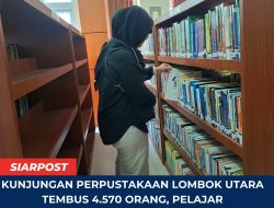 Kunjungan Perpustakaan Lombok Utara Tembus 4.570 Orang, Pelajar Mendominasi