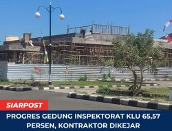 Progres Gedung Inspektorat KLU 65,57 Persen, Kontraktor Dikejar Target Desember