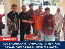 KLU Salurkan 8 Pompa Air, 141 Hektare Sawah Jadi Sasaran Penyelamatan dari Kekeringan