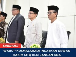 Wabup Kusmalahadi Ingatkan Dewan Hakim MTQ KLU: Jangan Ada Keberpihakan dalam Penilaian