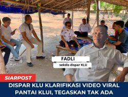 Dispar KLU Klarifikasi Video Viral Pantai Klui, Tegaskan Tak Ada Pungutan Rp150 Ribu