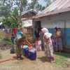 Sumber Mata Air Mengering, Brigif TP 31/PS Salurkan Air Bersih untuk Warga Pekat Dompu