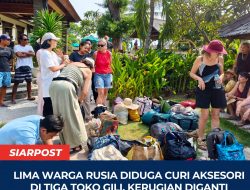 Lima Warga Rusia Diduga Curi Aksesori di Tiga Toko Gili, Kerugian Diganti