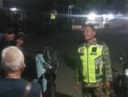 Babinsa Koramil 1607-02 Empang Rutin Patroli Malam di Terminal, Ciptakan Rasa Aman Bagi Warga